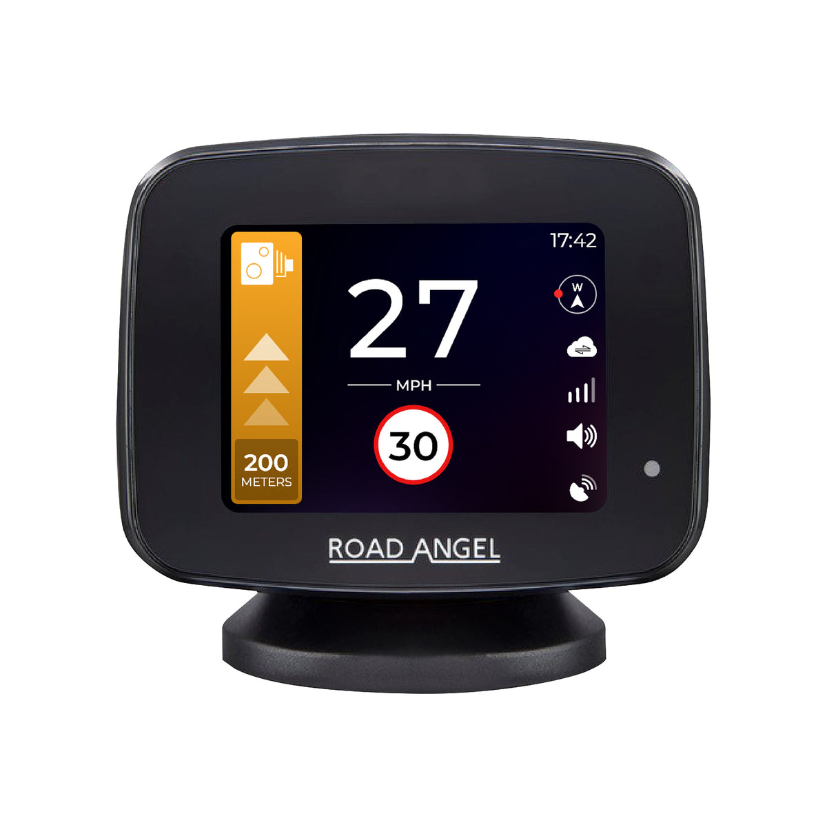 Road Angel Pure One V2.4 Speed Camera Detector With Speed Awareness & Onboard Mobile Data Modem - Now In Stock