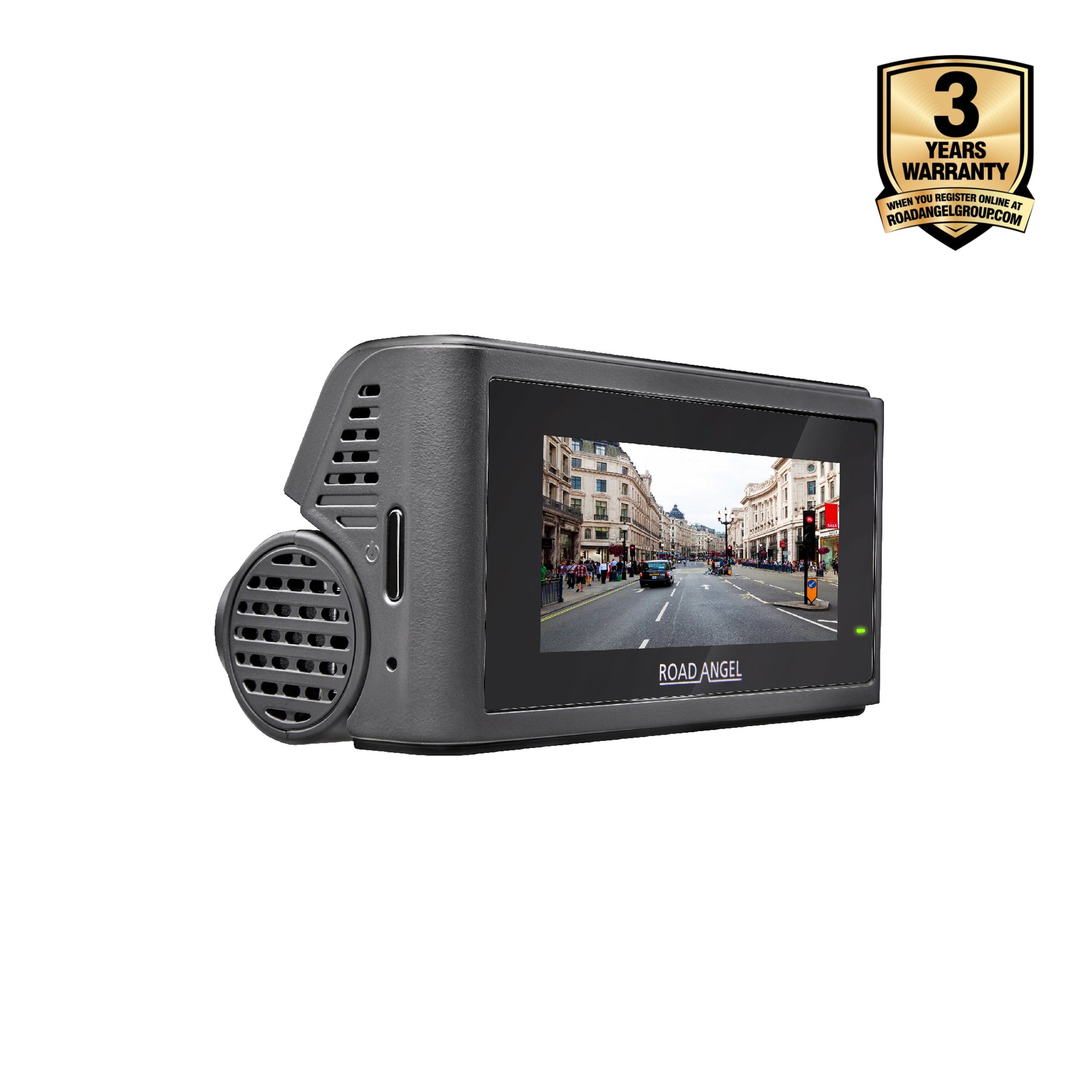 New- Road Angel Halo Play 4K Single Dash Cam with 3.2" Screen, Parking Mode & Quick Release mounting