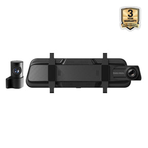 New - Halo Vision 3 4K – 2160p & 1080p Front & Rear Anti-Glare Mirror Dash Cam with integrated 10 inch LCD touchscreen