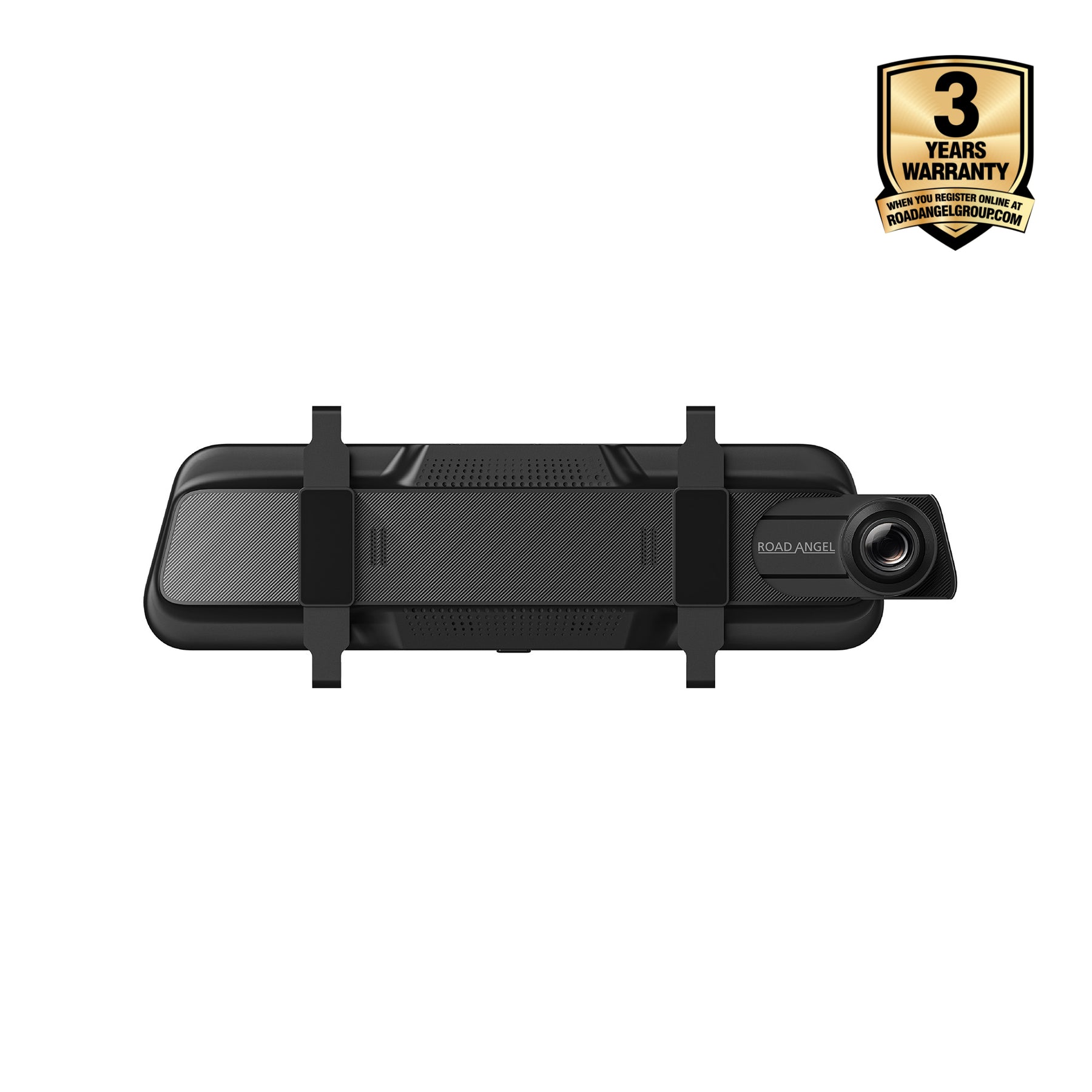 New - Halo Vision 3 4K – 2160p & 1080p Front & Rear Anti-Glare Mirror Dash Cam with integrated 10 inch LCD touchscreen