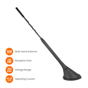 Road Angel RADAB2 Compact Externally Mounted Amplified DAB Antenna