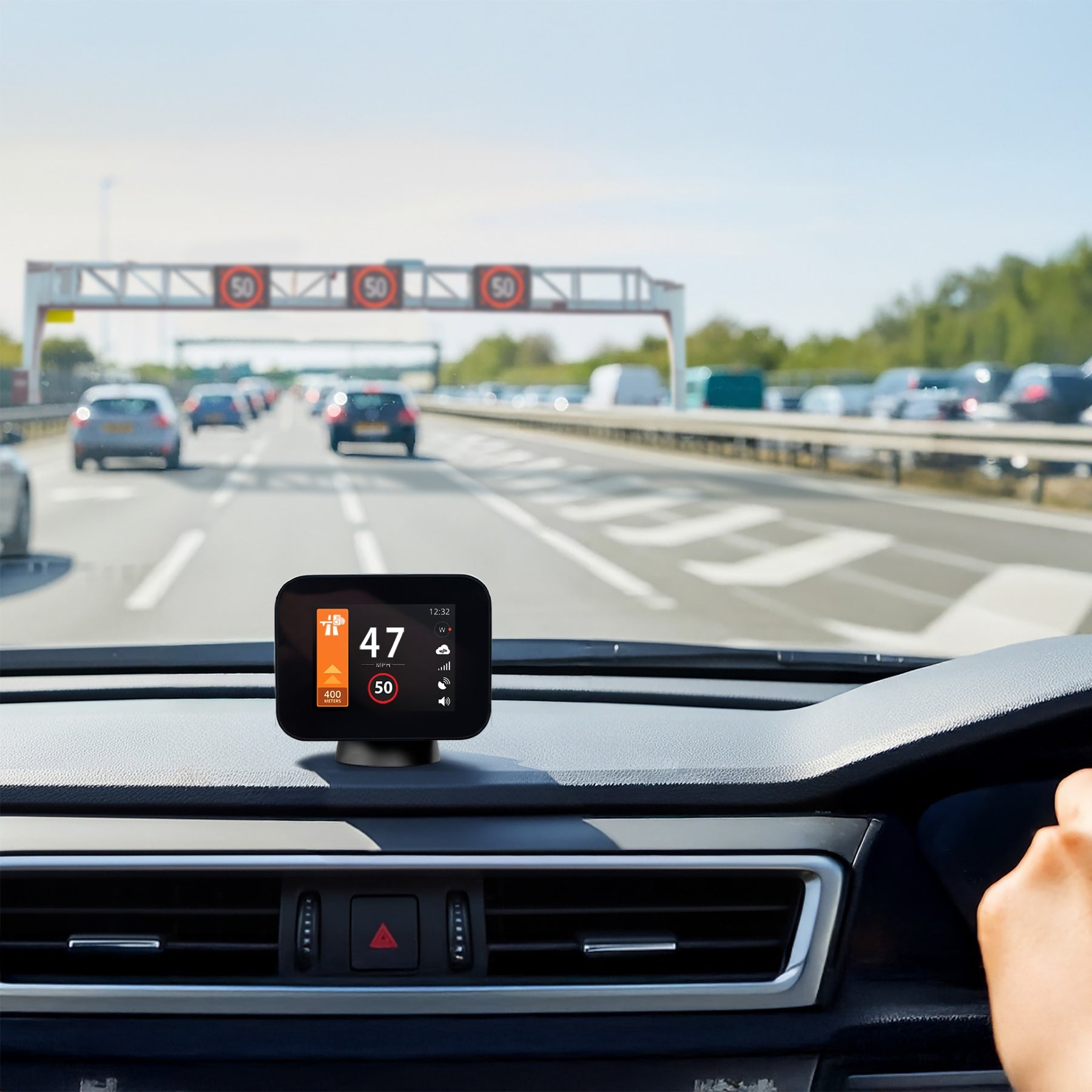 NEW - Pure Sync - Smart Road Safety & Speed Awareness Assistant with Camera Alerts 